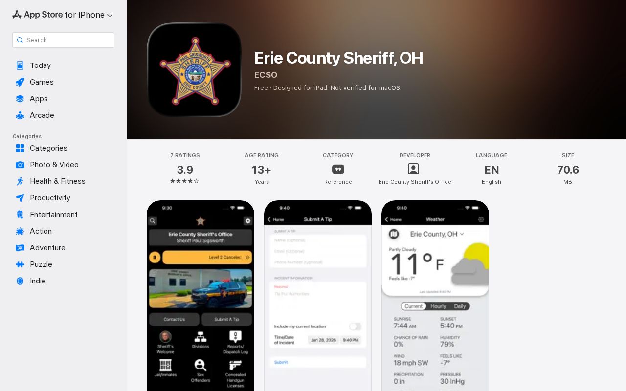 Erie County 24-hour release app feature verification